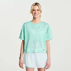 Clothing | Apparel*saucony Women's Elevate Short Sleeve Atmos Tie-Dye Print
