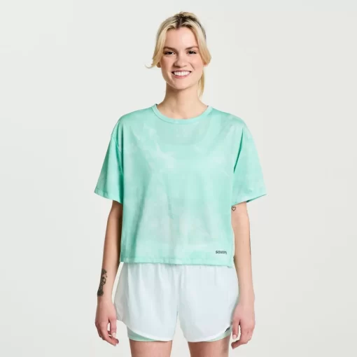 Clothing | Apparel*saucony Women's Elevate Short Sleeve Atmos Tie-Dye Print