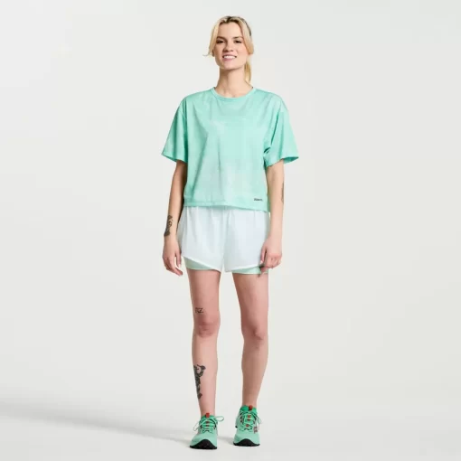 Clothing | Apparel*saucony Women's Elevate Short Sleeve Atmos Tie-Dye Print