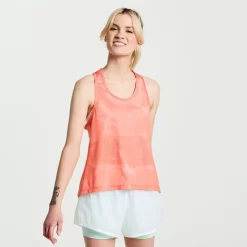 Clothing | Apparel*saucony Women's Elevate Tank Top Zenith Tie-Dye Print