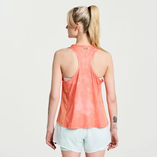 Clothing | Apparel*saucony Women's Elevate Tank Top Zenith Tie-Dye Print
