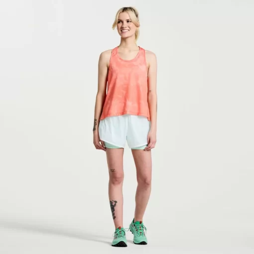 Clothing | Apparel*saucony Women's Elevate Tank Top Zenith Tie-Dye Print