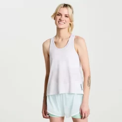 Clothing | Apparel*saucony Women's Elevate Tank Top White Tie-Dye Print