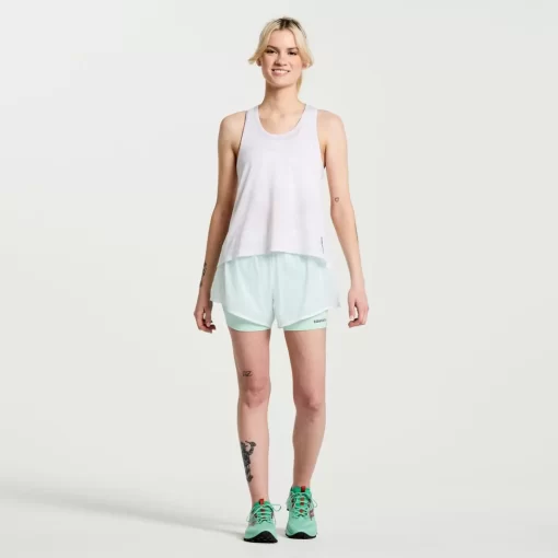 Clothing | Apparel*saucony Women's Elevate Tank Top White Tie-Dye Print