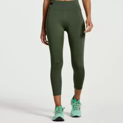 Clothing | Apparel*saucony Women's Explorer Utility Crop Tight Climbing Ivy