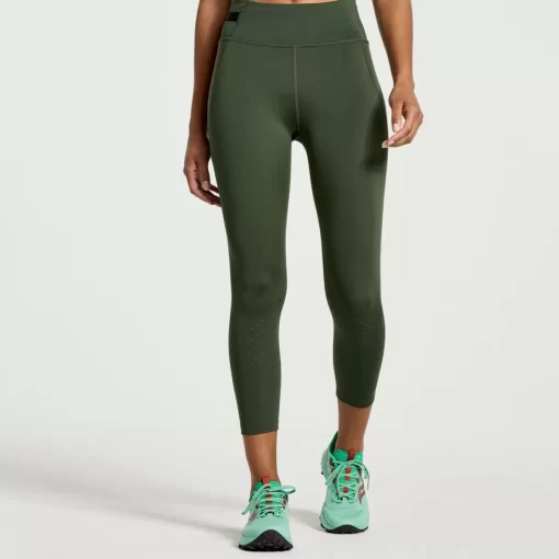 Clothing | Apparel*saucony Women's Explorer Utility Crop Tight Climbing Ivy