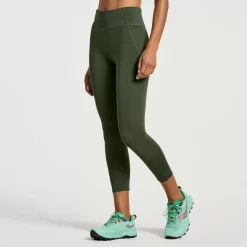 Clothing | Apparel*saucony Women's Explorer Utility Crop Tight Climbing Ivy