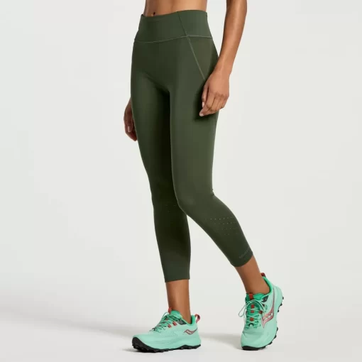 Clothing | Apparel*saucony Women's Explorer Utility Crop Tight Climbing Ivy