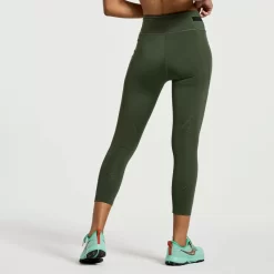 Clothing | Apparel*saucony Women's Explorer Utility Crop Tight Climbing Ivy