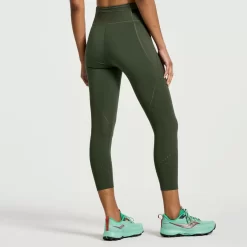Clothing | Apparel*saucony Women's Explorer Utility Crop Tight Climbing Ivy