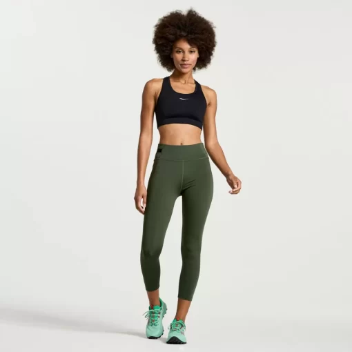 Clothing | Apparel*saucony Women's Explorer Utility Crop Tight Climbing Ivy