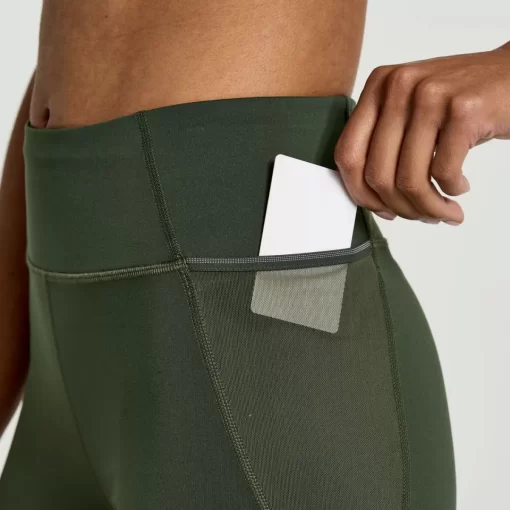 Clothing | Apparel*saucony Women's Explorer Utility Crop Tight Climbing Ivy