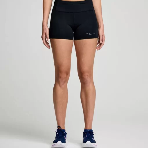 Bottoms | Clothing*saucony Women's Fortify 3" Hot Short Black