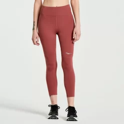 Clothing | Apparel*saucony Women's Fortify Crop Tight Apple Butter