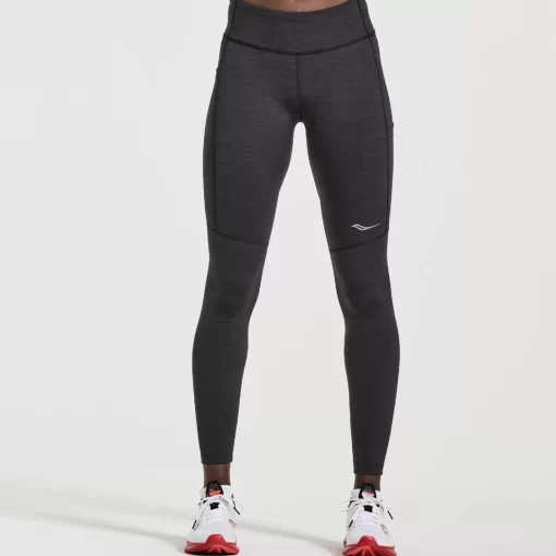 Bottoms | Clothing*saucony Women's Fortify Tight Black Heather