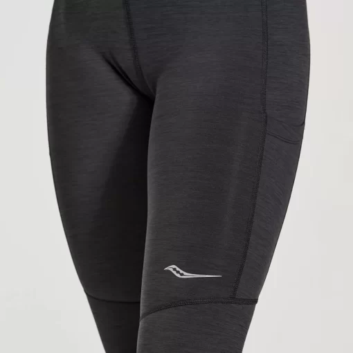 Bottoms | Clothing*saucony Women's Fortify Tight Black Heather