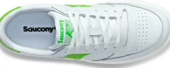 Shoes*saucony Women's Jazz Court PU White | Green