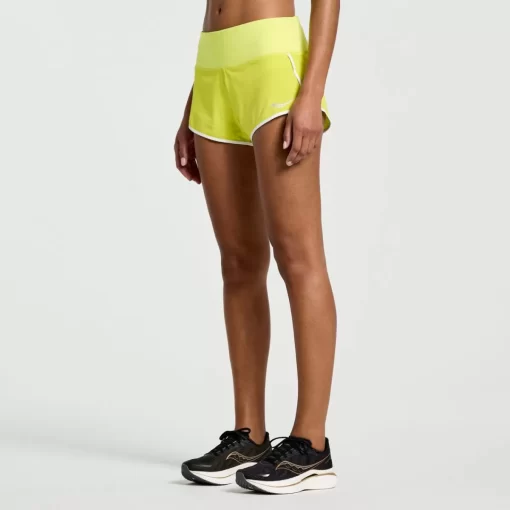 Clothing | Apparel*saucony Women's Outpace 2.5" Split Short Citron
