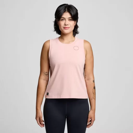 Tops | Clothing*saucony Women's Recovery Tank Lotus Graphic