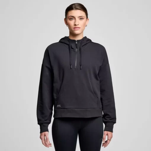 Tops | Clothing*saucony Women's Recovery Zip Hoody Black