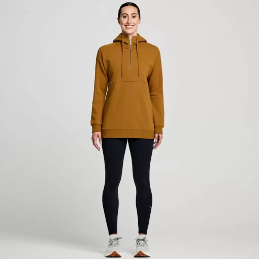 Clothing | Apparel*saucony Women's Recovery Zip Tunic Bronze Graphic