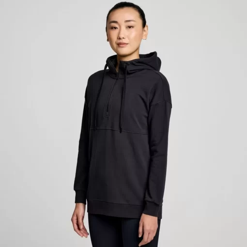 Clothing | Apparel*saucony Women's Recovery Zip Tunic Black Graphic