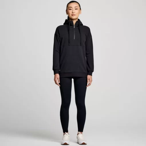 Clothing | Apparel*saucony Women's Recovery Zip Tunic Black Graphic
