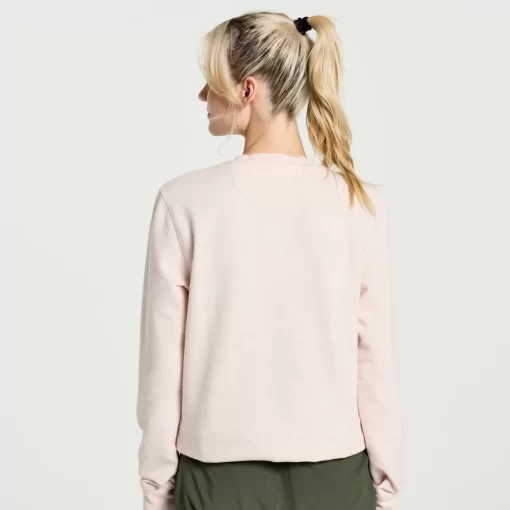 Clothing | Apparel*saucony Women's Rested Crewneck Sepia Rose Heather Graphic