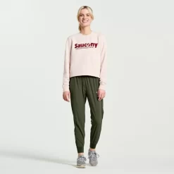 Clothing | Apparel*saucony Women's Rested Crewneck Sepia Rose Heather Graphic