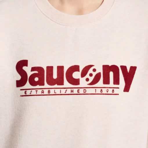Clothing | Apparel*saucony Women's Rested Crewneck Sepia Rose Heather Graphic