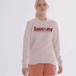 Clothing | Apparel*saucony Women's Rested Crewneck Sepia Rose Heather Graphic