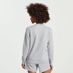 Clothing | Apparel*saucony Women's Rested Crewneck Light Grey Heather Graphic
