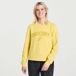 Clothing | Apparel*saucony Women's Rested Crewneck Sulphur Heather Graphic