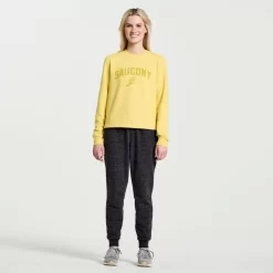 Clothing | Apparel*saucony Women's Rested Crewneck Sulphur Heather Graphic