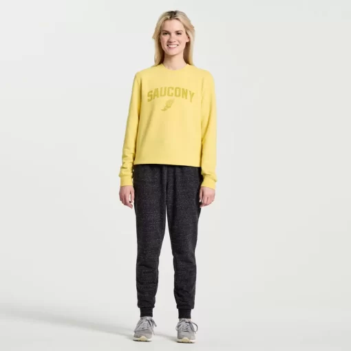 Clothing | Apparel*saucony Women's Rested Crewneck Sulphur Heather Graphic