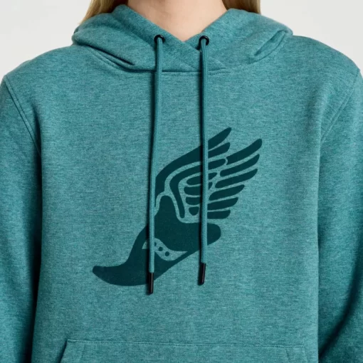 Clothing | Apparel*saucony Women's Rested Hoodie North Atlantic Heather Graphic