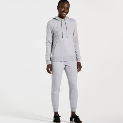Clothing | Apparel*saucony Women's Rested Hoodie Light Grey Heather