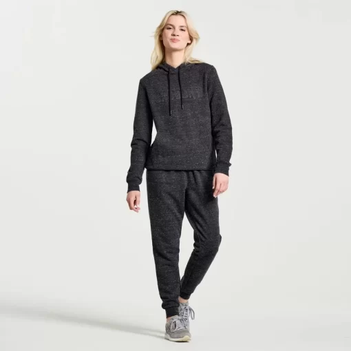 Clothing | Apparel*saucony Women's Rested Hoodie Black Heather Graphic