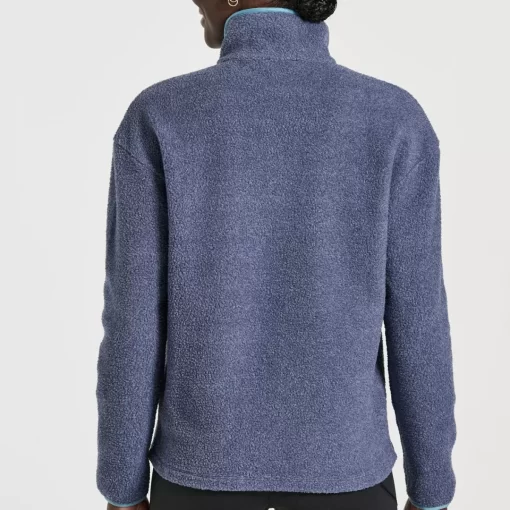Clothing | Apparel*saucony Women's Rested Sherpa 1/4 Zip Sodalite Heather