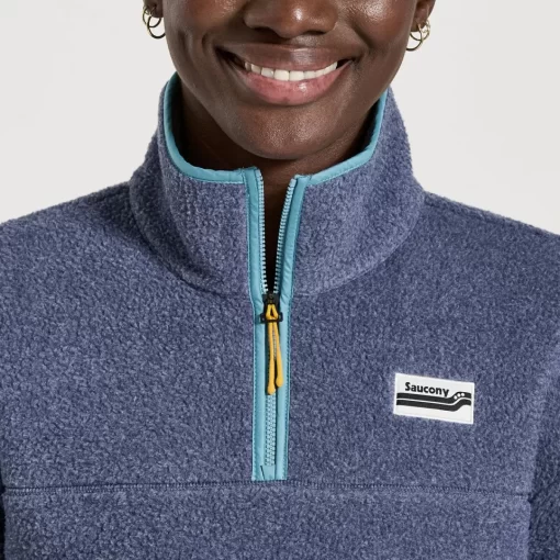 Clothing | Apparel*saucony Women's Rested Sherpa 1/4 Zip Sodalite Heather