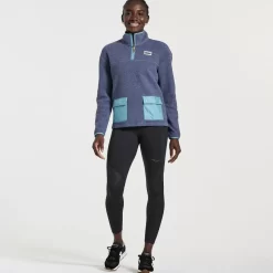 Clothing | Apparel*saucony Women's Rested Sherpa 1/4 Zip Sodalite Heather