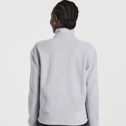 Clothing | Apparel*saucony Women's Rested Sherpa 1/4 Zip Light Grey Heather