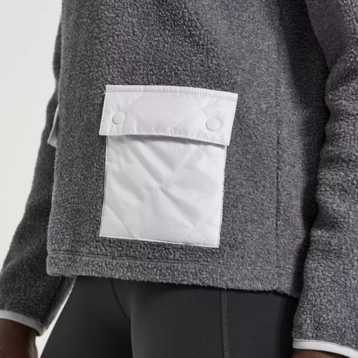 Clothing | Apparel*saucony Women's Rested Sherpa 1/4 Zip Black Heather