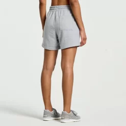 Clothing | Apparel*saucony Women's Rested Sweat Short Light Grey Heather Graphic