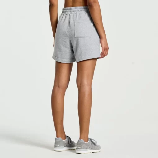 Clothing | Apparel*saucony Women's Rested Sweat Short Light Grey Heather Graphic