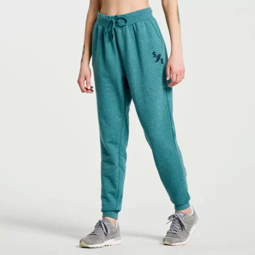 Clothing | Apparel*saucony Women's Rested Sweatpant North Atlantic Heather Graphic