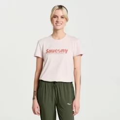 Clothing | Apparel*saucony Women's Rested T-Shirt Sepia Rose Heather Graphic