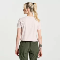 Clothing | Apparel*saucony Women's Rested T-Shirt Sepia Rose Heather Graphic