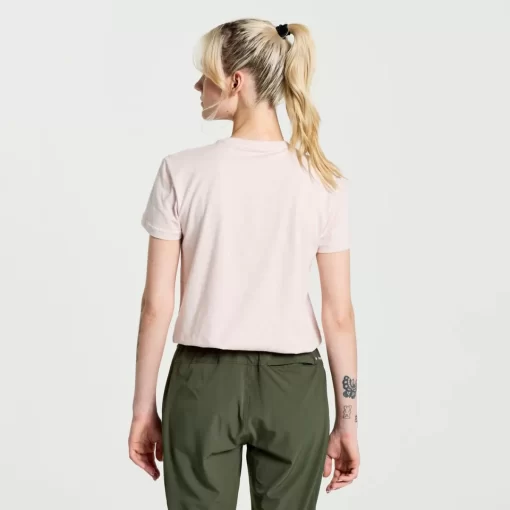 Clothing | Apparel*saucony Women's Rested T-Shirt Sepia Rose Heather Graphic