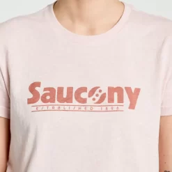 Clothing | Apparel*saucony Women's Rested T-Shirt Sepia Rose Heather Graphic